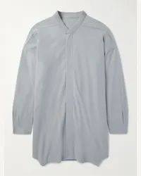 Rick Owens Camicia oversize in flanella di cotone Blu