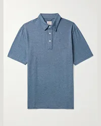 Faherty Polo in jersey di misto cotone e modal stretch Movement Blu