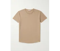 T-shirt slim-fit in jersey di misto cotone e seta OB-T