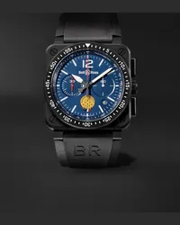 Bell & Ross Cronografo in ceramica con cinturino in caucciù BR 03-94 PA94 Patrouille de France Limited Edition, N. rif. BR0394-PAF1-CE/SRB Blu