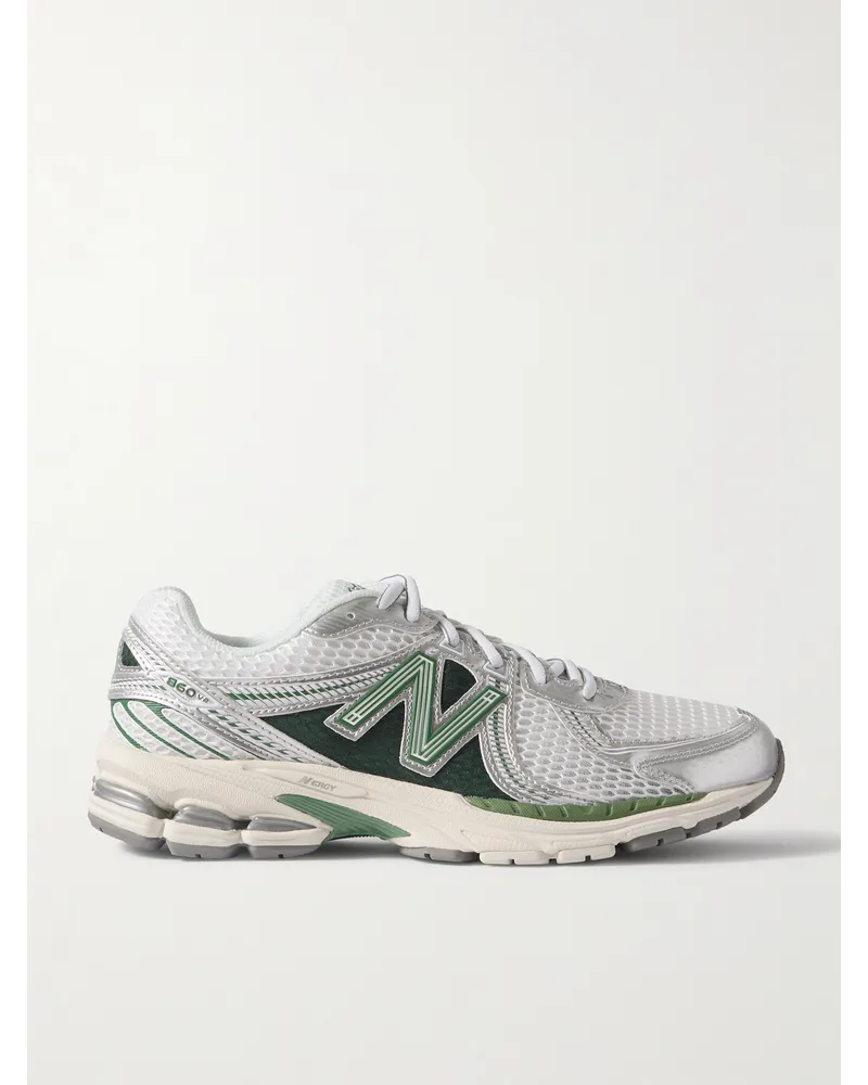 New Balance Sneakers in gomma e mesh 860v2 Argento