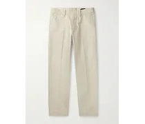 Pantaloni chino a gamba dritta in cotone