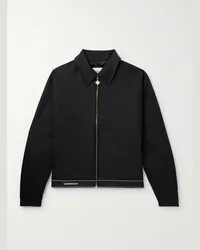 Casablanca Paris Blouson in twill con righe Nero