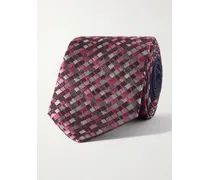 Cravatta in seta jacquard, 7 cm
