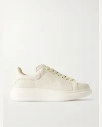 Alexander McQueen Sneakers in pelle testurizzata con suola oversize Neutri