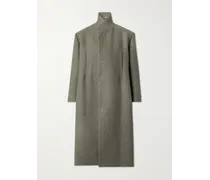 Cappotto in misto lana vergine e cotone