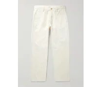 Pantaloni a gamba dritta in twill di cotone biologico Alex 1802
