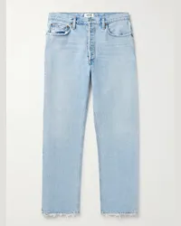 AGOLDE Jeans a gamba dritta effetto consumato 90's Blu