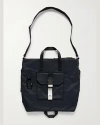 A.P.C. Tote bag in nylon ripstop Trek Blu