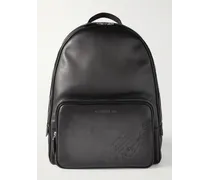 Scritto Logo-Debossed Leather Backpack