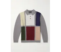 Pullover in maglia a intarsio color-block