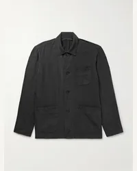 Rag & Bone Overshirt in lino Evan Nero