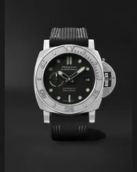 OFFICINE PANERAI Orologio automatico 47 mm in EcoTitanium con cinturino in PET Submersible Mike Horn Edition, N. rif. PAM00984 Nero