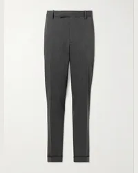 Ralph Lauren Pantaloni a gamba affusolata in twill Chester Grigio