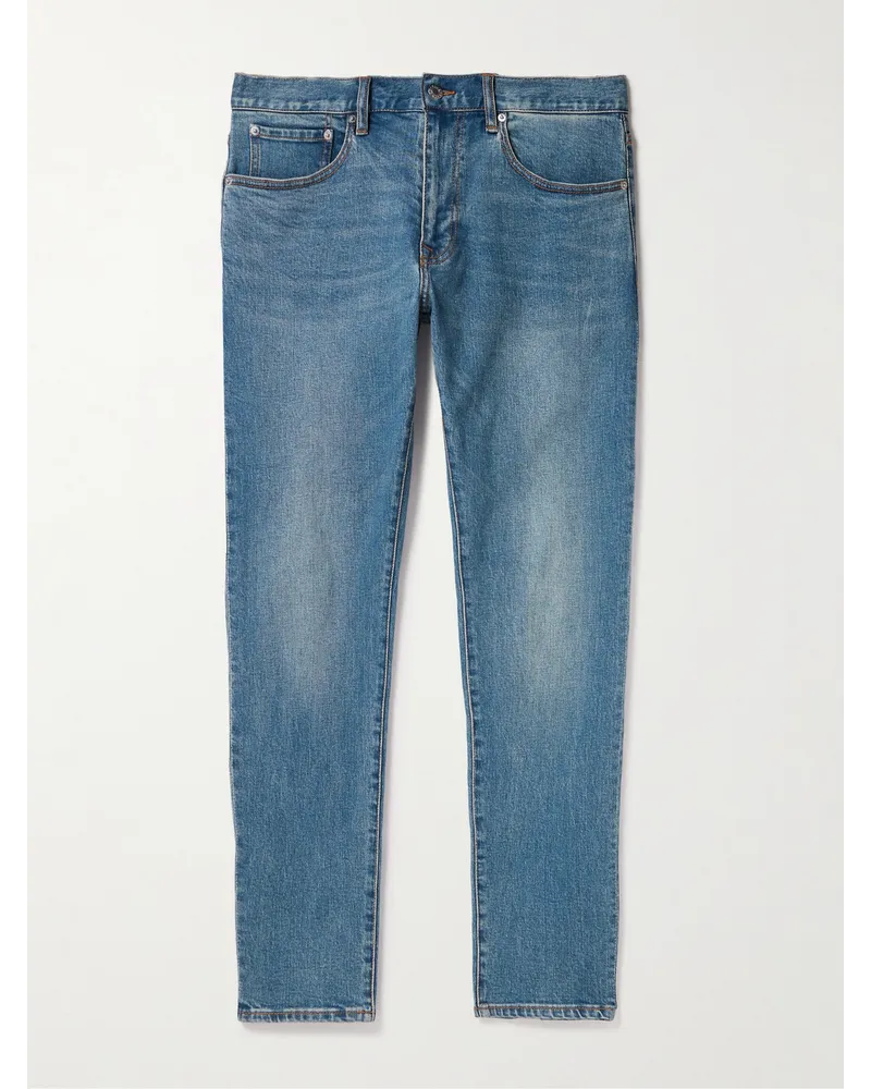 Club Monaco Jeans a gamba dritta in denim stretch Blu