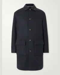 Loro Piana Cappotto double face in misto cashmere Blu