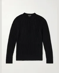 Tom Ford Pullover in cashmere a coste Nero