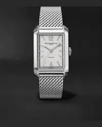 Baume & Mercier Orologio automatico 27,5 mm in acciaio inossidabile Hampton, N. rif. M0A10672 Bianco