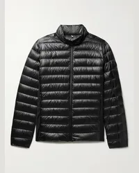 Moncler Vosges Slim-Fit Quilted Ripstop and Stretch-Jersey Down Jacket Nero