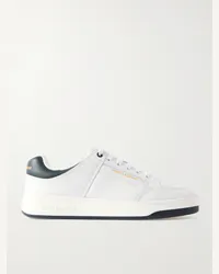 Saint Laurent Sneakers in pelle traforata SL/61 Bianco