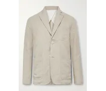Mercer Unstructured Garment-Dyed Linen Blazer