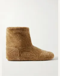 Loewe Stivaletti in shearling Lago Marrone