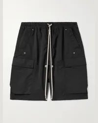 DRKSHDW by Rick Owens Shorts cargo a gamba dritta in faille con coulisse Nero