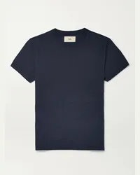 Folk T-shirt in jersey di cotone Assembly Blu