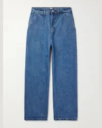 FRANKIE Shop Jeans a gamba larga con pinces Drew Blu