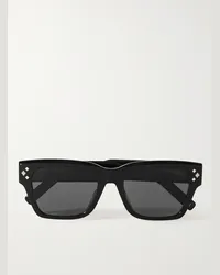 Dior Occhiali da sole in acetato e metallo argentato con montatura D-frame CD Diamond S2I Nero