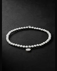 Sydney Evan Bracciale rodiato con diamante e perline Armis Argento