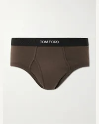 Tom Ford Slip in cotone stretch Marrone