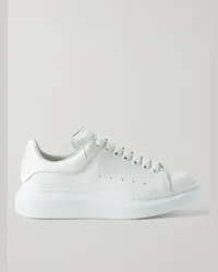 Alexander McQueen Sneakers in pelle con suola oversize Bianco