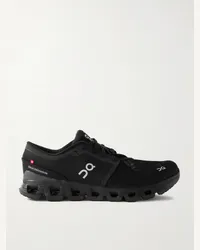 ON Running Sneakers da running in mesh c finiture in gomma CloudX4 Nero