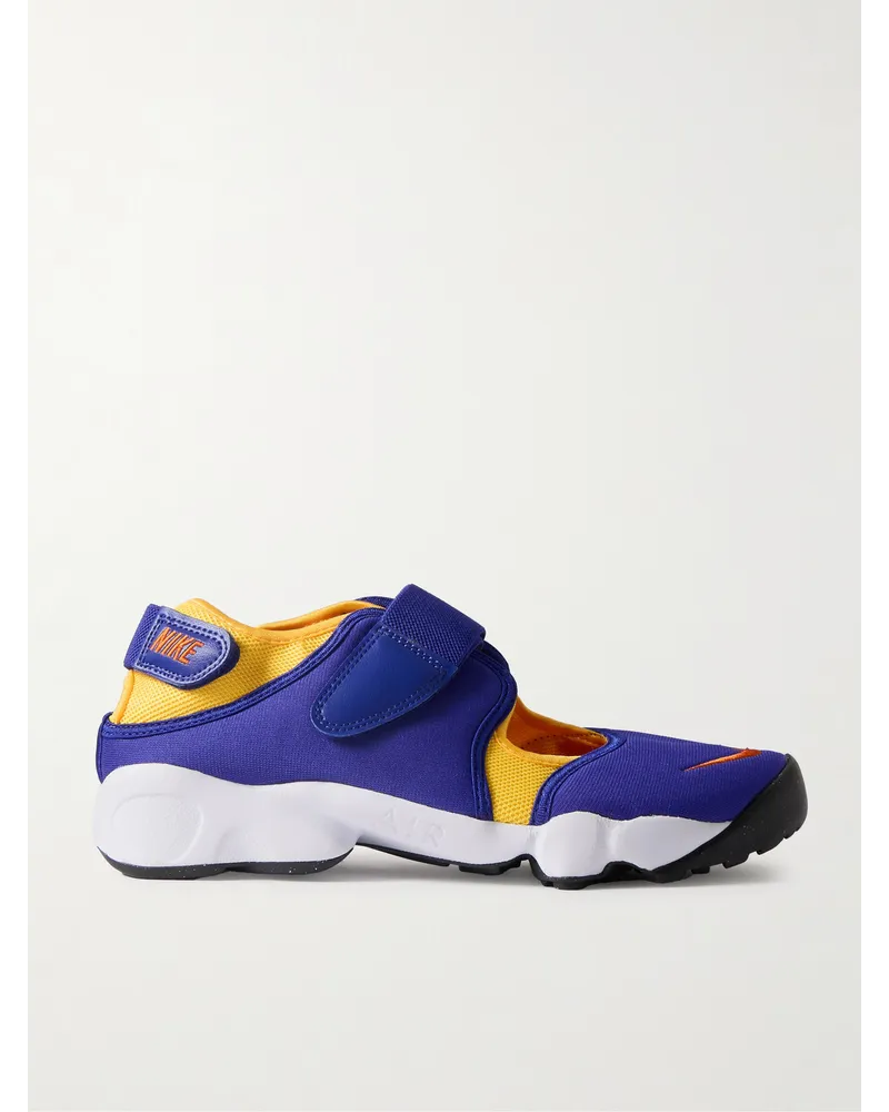 Nike Sneakers in mesh con finiture in pelle e taglio sulla punta Air Rift Blu