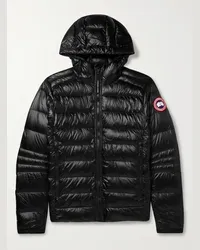 Canada Goose Piumino con cappuccio slim-fit in nylon ripstop riciclato Crofton Nero