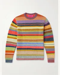 The Elder Statesman Pullover in cashmere a righe Giallo