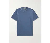 Canali T-shirt in jersey di cotone Blu