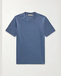 Canali T-shirt in jersey di cotone Blu