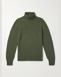 Officine Generale Pullover a collo alto in lana Verde