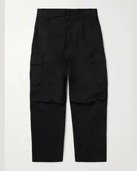 Carhartt WIP Pantaloni cargo a gamba dritta in twill di cotone Cole Nero