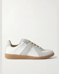 Maison Margiela Sneakers in pelle e camoscio Replica Bianco