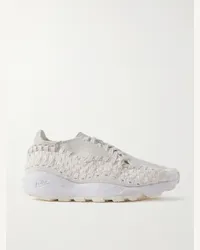 Nike Sneakers in mesh e fettuccia intrecciata con finiture in camoscio Air Footscape Bianco