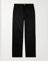 Jil Sander Jeans a gamba dritta in denim Sea Island Nero