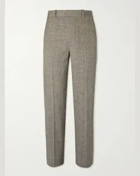 Bottega Veneta Pantaloni a gamba dritta in tweed Marrone