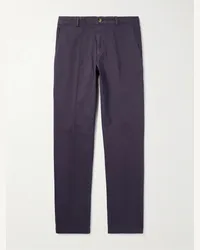 Altea Pantaloni a gamba affusolata in twill di misto cotone Jagger Viola