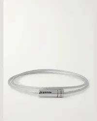 Le Gramme Bracciale cable doppio giro in argento sterling riciclato lucido 9g Argento