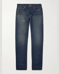 Tom Ford Jeans slim-fit in denim cimosato Blu