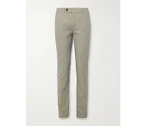 Pantaloni slim-fit in misto cotone a righe Winch2