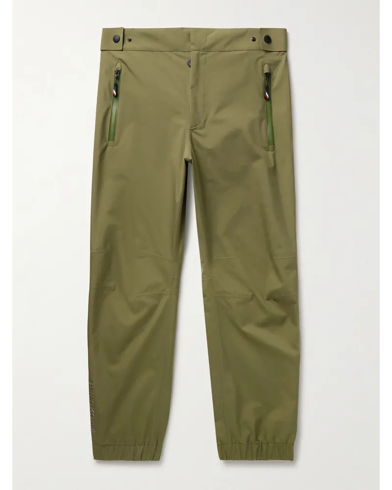 Moncler Pantaloni a gamba affusolata in GORE-TEX PACLITE Verde